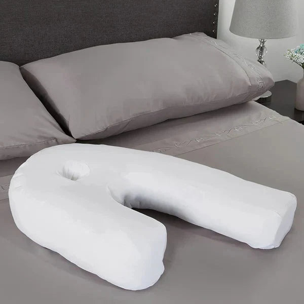 Contoured Side Sleeper Pillow with Ear Cavity for Sensitive Ears All Vera Mart