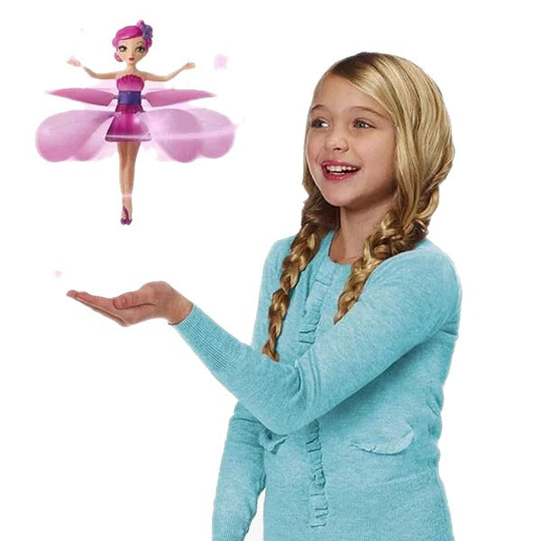 Hand Controlled Flying Fairy with Glowing Wings and Rechargeable Battery All Vera Mart