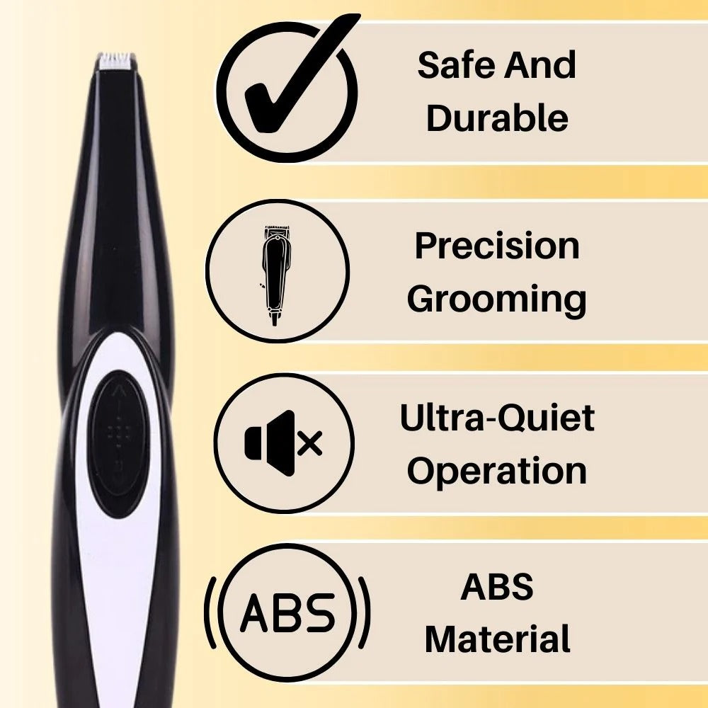 Quiet Pet Grooming Trimmer with Rechargeable Battery and Safety Blade All Vera Mart