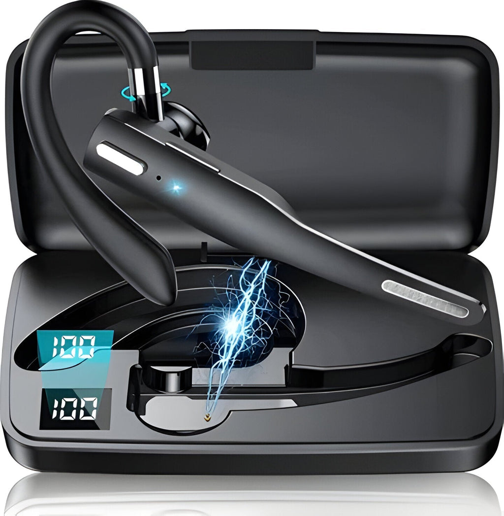Bluetooth Headset with Dual Noise-Filtering Mics and Dual Phone Pairing All Vera Mart