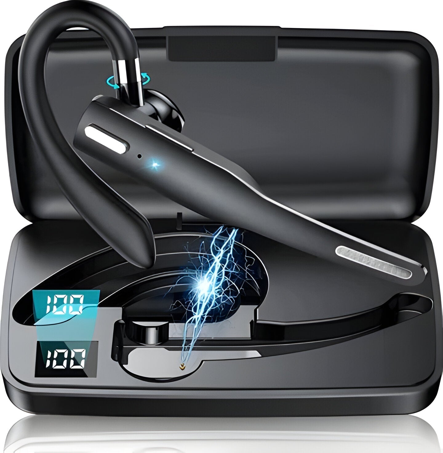Bluetooth Headset with Dual Noise-Filtering Mics and Dual Phone Pairing All Vera Mart