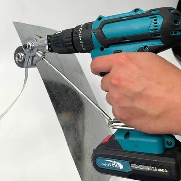 Drill Chuck Metal Sheet Cutter with Clean Edge Design All Vera Mart