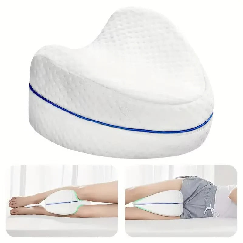 Leg Contour Pillow Covers with Zipper Closure, White 2-Pack All Vera Mart