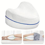 Leg Contour Pillow Covers with Zipper Closure, White 2-Pack All Vera Mart
