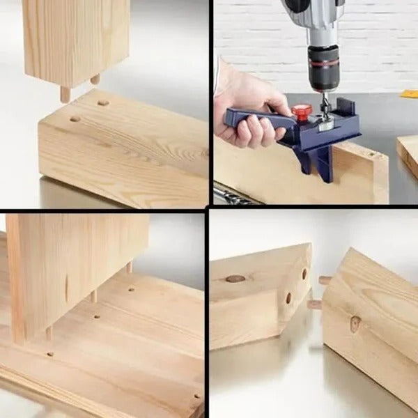 Drill Bit Guide with 90 Degree Angle Lock and Adjustable Depth Control All Vera Mart