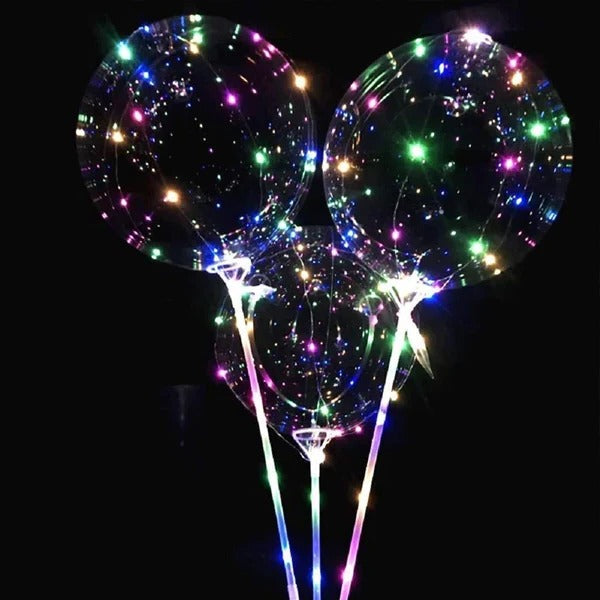 Reusable LED Balloon with Color Cycling Light and Natural Latex, 18-24 Inch All Vera Mart
