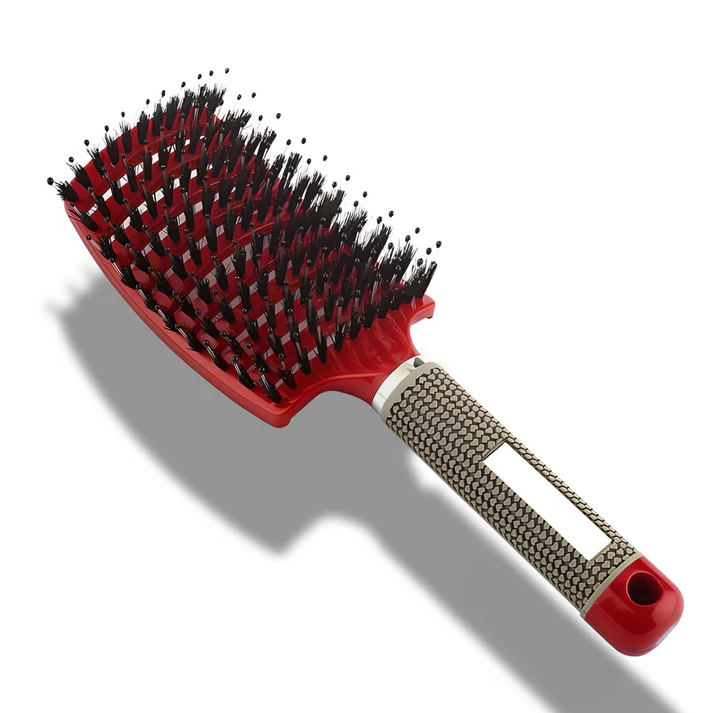 Flexible Bristle Detangler Brush for All Hair Types with Ergonomic Grip All Vera Mart