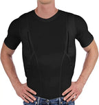 Concealed Carry Shirt with Ambidextrous Holsters and Compression Fit, Breathable Mesh Fabric All Vera Mart