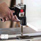 Adjustable Hand Jack with Lever Arm and Locking Mechanism, 330lb Capacity All Vera Mart