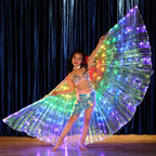 Wearable LED Butterfly Wings with Telescopic Rods and Handheld Control All Vera Mart
