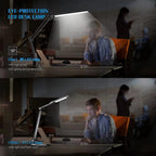 Adjustable Desk Lamp with Touch Control and Three Color Temperatures, USB Powered All Vera Mart