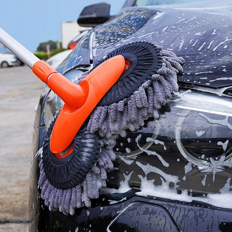 Rotating Head Car Wash Brush with Extended Detachable Handle All Vera Mart