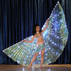 Wearable LED Butterfly Wings with Telescopic Rods and Handheld Control All Vera Mart