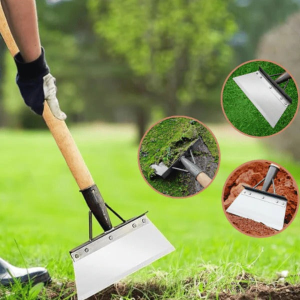 Garden Scraper with Stainless Steel Blade and Curved Handle All Vera Mart