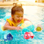 Wind-Up Swimming Turtle Bath Toy with Sealed Base and ABS Plastic Body All Vera Mart