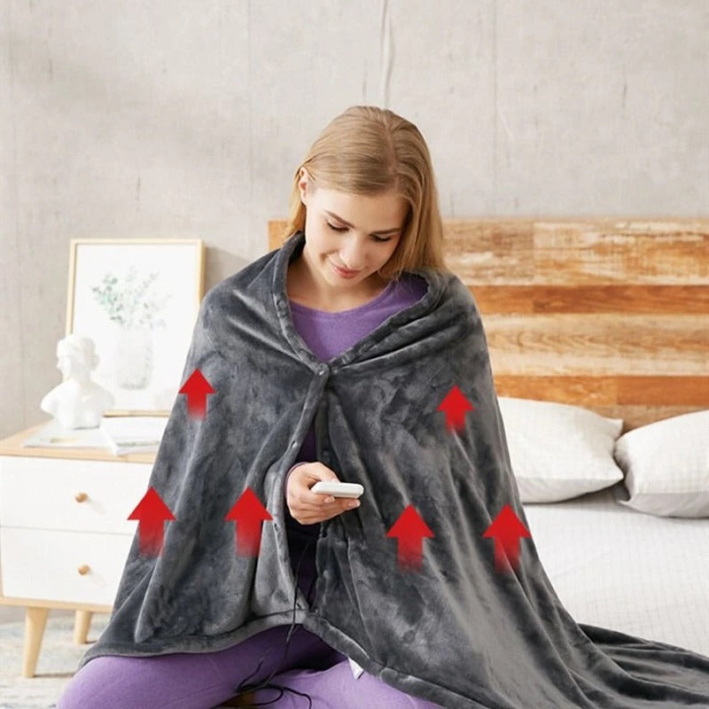 Heated Blanket with Three Temperature Settings and Foldable Design, 59x31.5 Inches All Vera Mart
