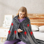 Heated Blanket with Three Temperature Settings and Foldable Design, 59x31.5 Inches All Vera Mart