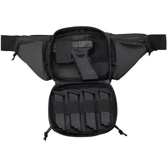 Concealed Carry Waist Pack with Multiple Zippered Pockets and Adjustable Strap All Vera Mart