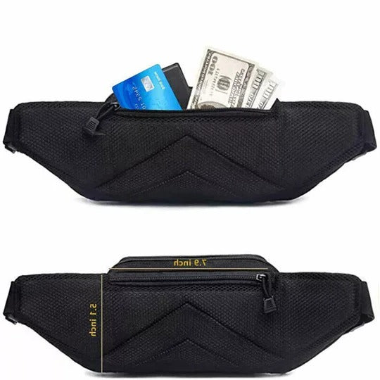 Concealed Carry Waist Pack with Multiple Zippered Pockets and Adjustable Strap All Vera Mart