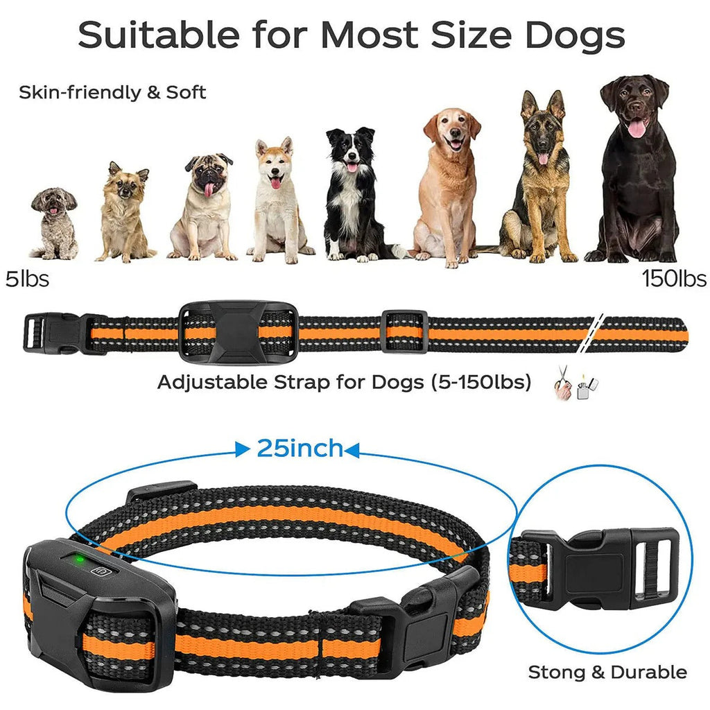 Waterproof Dog Training Collar with 3300ft Remote and Three Correction Modes All Vera Mart