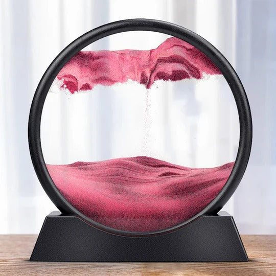 Manual Rotating Sand Art Display with Changing Patterns, Six Themes All Vera Mart