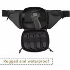 Concealed Carry Waist Pack with Multiple Zippered Pockets and Adjustable Strap All Vera Mart