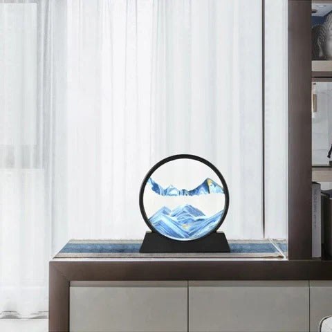 Manual Rotating Sand Art Display with Changing Patterns, Six Themes All Vera Mart