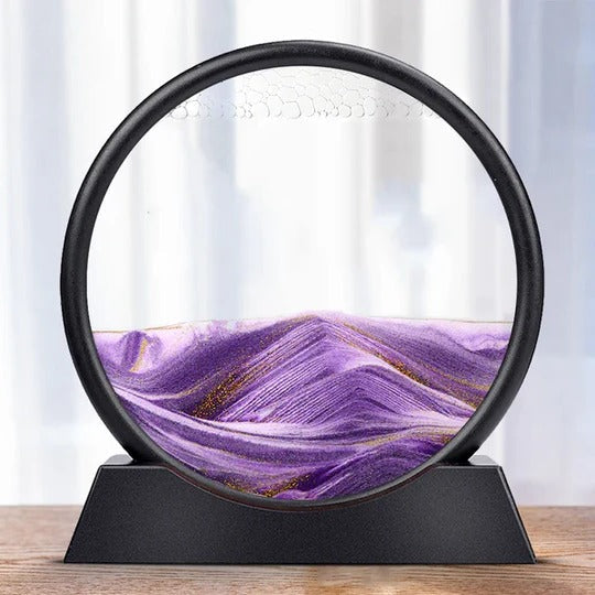 Manual Rotating Sand Art Display with Changing Patterns, Six Themes All Vera Mart