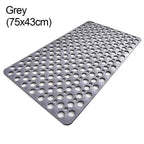 Textured Shower Mat with Raised Bumps and Drainage Perforations, Machine Washable All Vera Mart