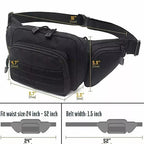 Concealed Carry Waist Pack with Multiple Zippered Pockets and Adjustable Strap All Vera Mart