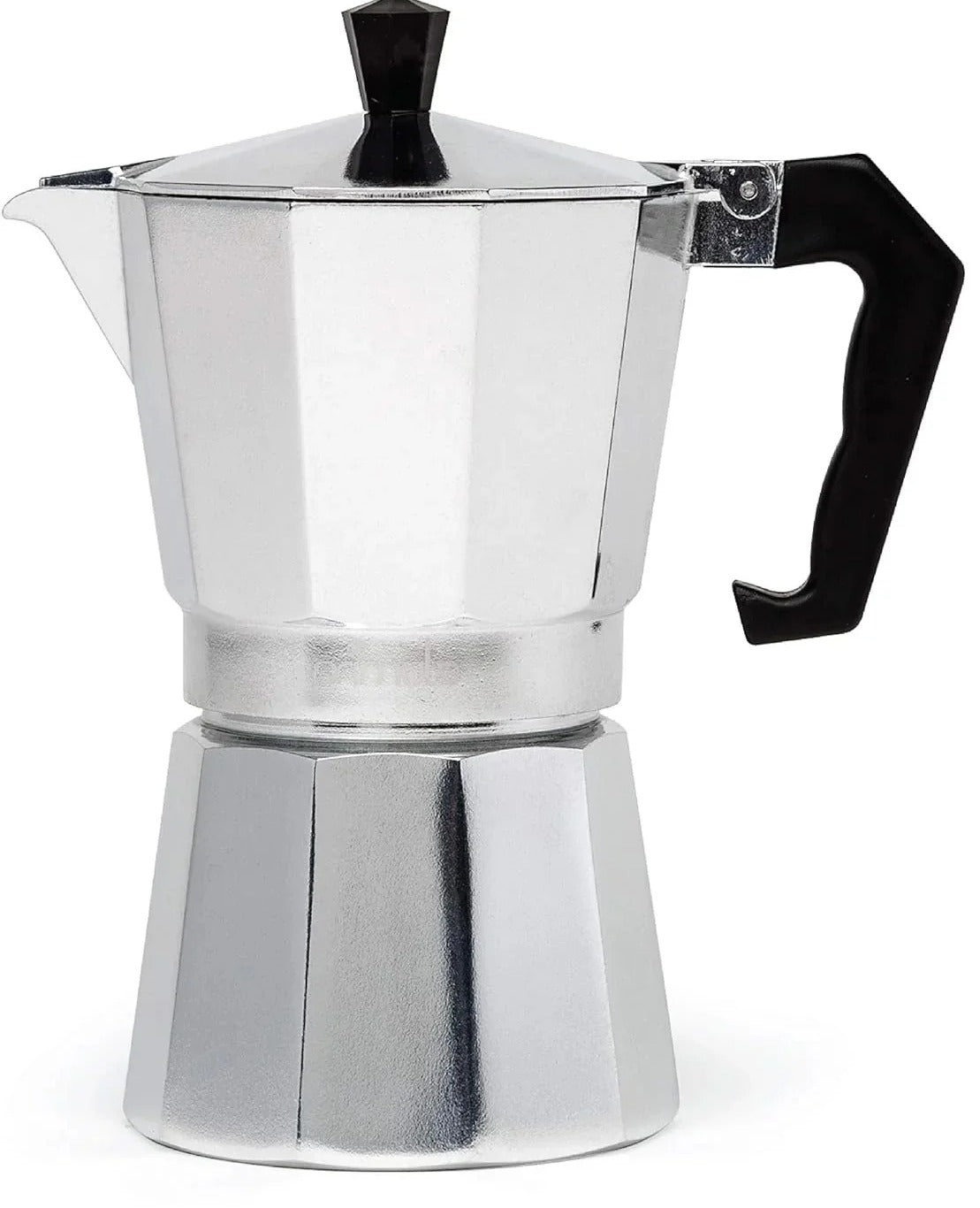 Stovetop Coffee Maker with Pressure Brewing System and Visible Chamber Design All Vera Mart
