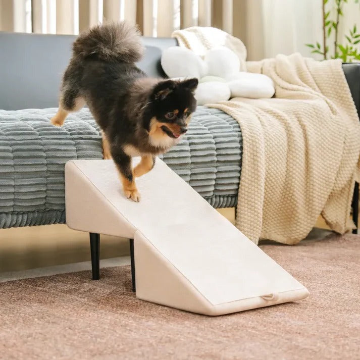 Dog Ramp and Step Stool with Textured Grip Panel and Suction Cup Base for 200lb Capacity All Vera Mart