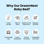 Inclined Infant Wedge Pillow with Breathable Cover and Anti-Rollover Design All Vera Mart
