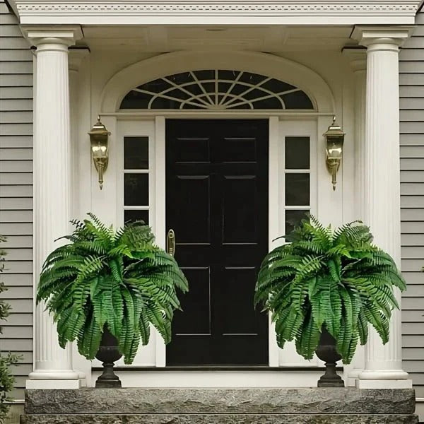 Artificial Boston Fern with Bendable Stems and UV Protection, 18-22 Inches All Vera Mart