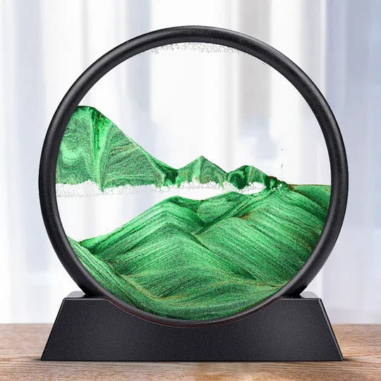 Manual Rotating Sand Art Display with Changing Patterns, Six Themes All Vera Mart