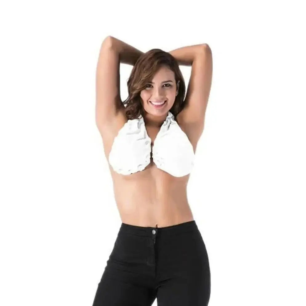 Terry Towel Bra with Adjustable Back and Breathable Terry Fabric, Light Support All Vera Mart