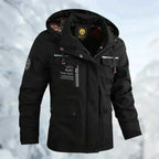 Men's Rain Jacket with Breathable Membrane and Removable Hood, Zippered Pockets All Vera Mart