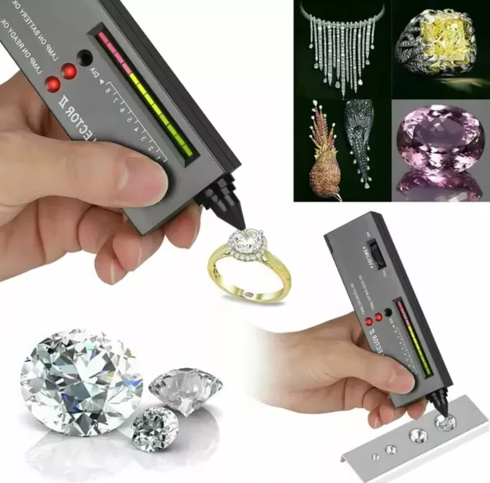 Gemstone Authenticity Tester with LED Display and Audio Alert, Carry Case Included All Vera Mart