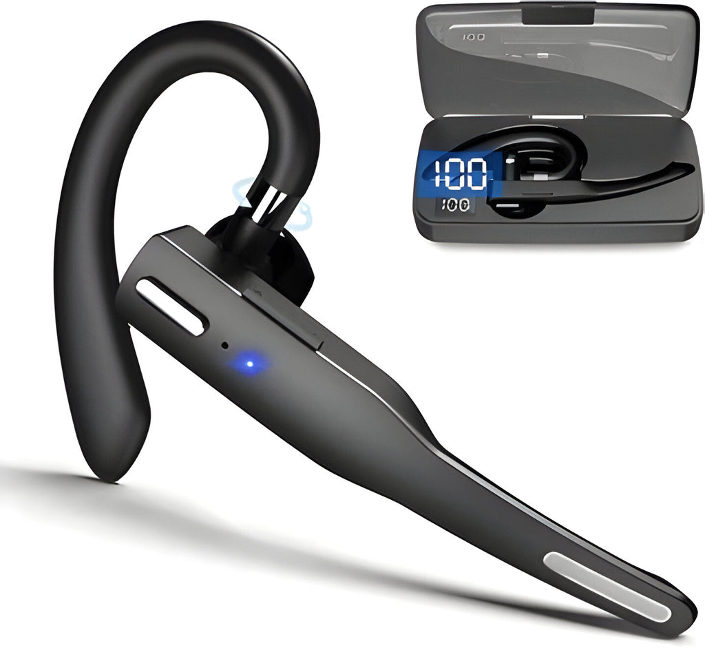 Bluetooth Headset with Dual Noise-Filtering Mics and Dual Phone Pairing All Vera Mart