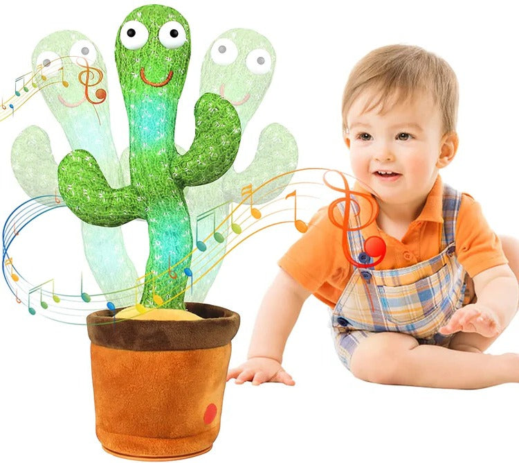 Interactive Dancing Cactus with Sound Detection and Music Playback for Toddlers All Vera Mart