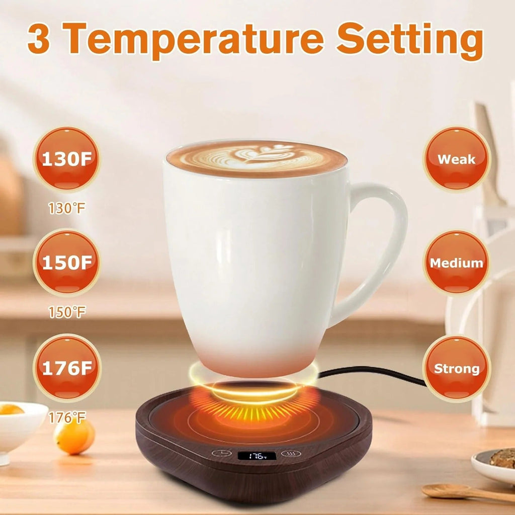 Beverage Warmer with Three Temperature Settings and Adjustable Timer All Vera Mart