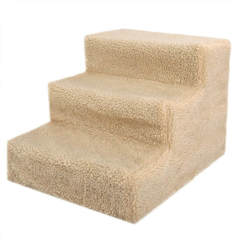 Pet Stairs with Removable Fleece Cover and Non-Slip Surface for Small Dogs All Vera Mart