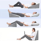 Memory Foam Wedge Pillow with Inclined Surface for Snoring and Reflux Relief All Vera Mart