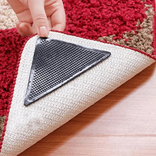 Adhesive Rug Gripper Pads with Multi-Surface Compatibility and Reusable Design All Vera Mart