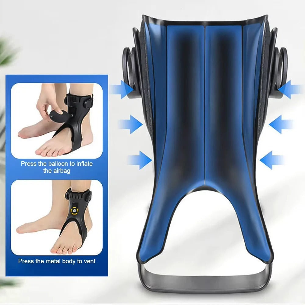 Foot Drop Brace with Adjustable Strap System and Non-Slip Base All Vera Mart