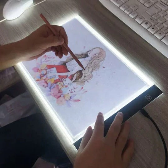 LED Tracing Tablet with Three Brightness Settings and Even Illumination, A5 A4 All Vera Mart