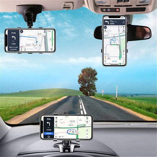 Smartphone Car Mount with 360-Degree Rotation and 180-Degree Tilt All Vera Mart