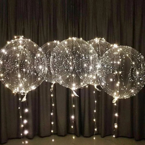 Reusable LED Balloon with Color Cycling Light and Natural Latex, 18-24 Inch All Vera Mart