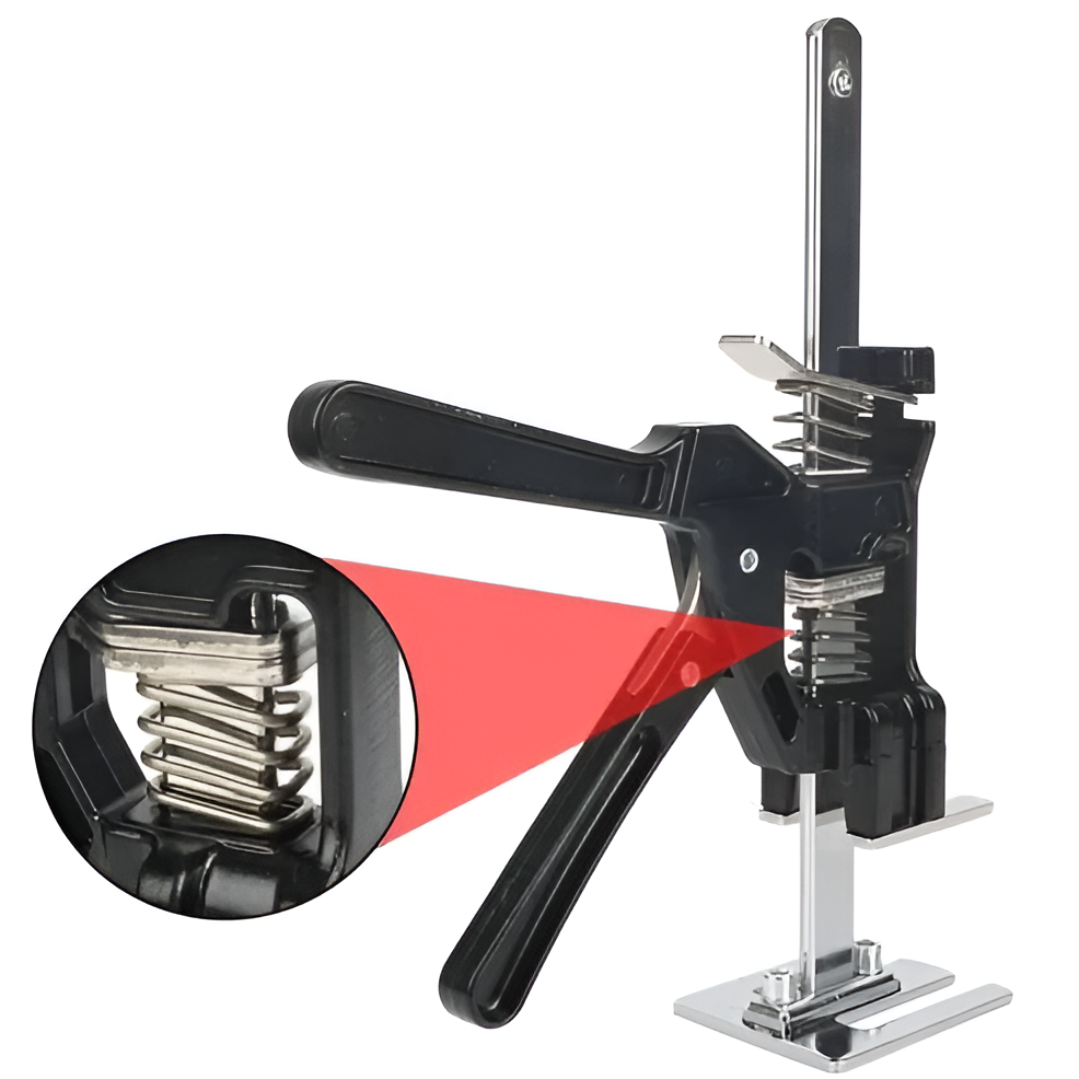 Adjustable Hand Jack with Lever Arm and Locking Mechanism, 330lb Capacity All Vera Mart