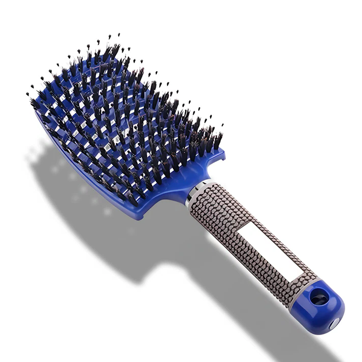 Flexible Bristle Detangler Brush for All Hair Types with Ergonomic Grip All Vera Mart